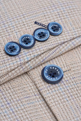 Caridi - Miesten beigenvärinen tweed-hääbleiseri