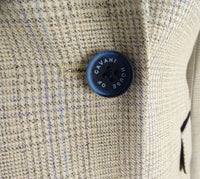 Naisten kermanvärinen tweed-bleiseri
