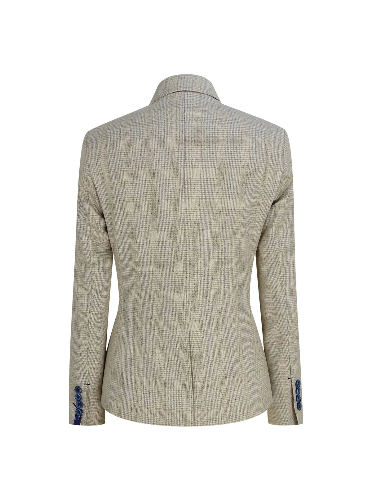 Naisten kermanvärinen tweed-bleiseri