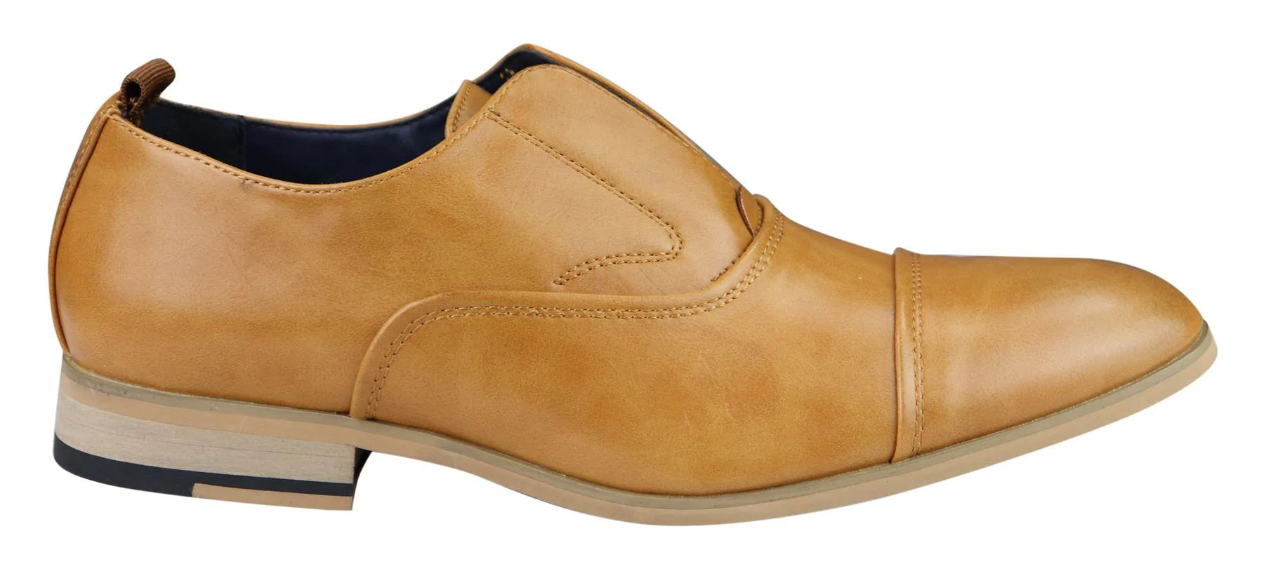 Miesten slip-on-kengät aidosta nahasta, tyylikkäät muodolliset laivastonsiniset, ruskeat ja ruskeat häät, toimisto ja juhlat
