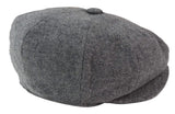 Miesten 8 Panel Newsboy lippis - Cavani Martez - tummanharmaa