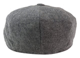 Miesten 8 Panel Newsboy lippis - Cavani Martez - tummanharmaa