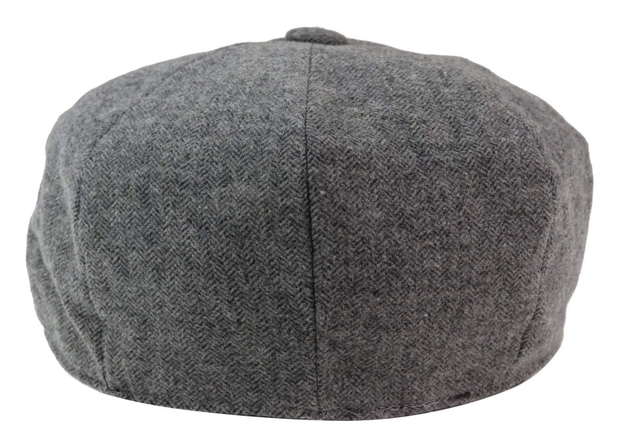 Miesten 8 Panel Newsboy lippis - Cavani Martez - tummanharmaa