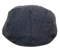 Cavani Martez -hattu - miesten vaarinhattu, tummansininen, litteä lippis, kalanruotokuvioinen, vintage retro Del Boy, klassinen Gatsby, Peaky Blinders