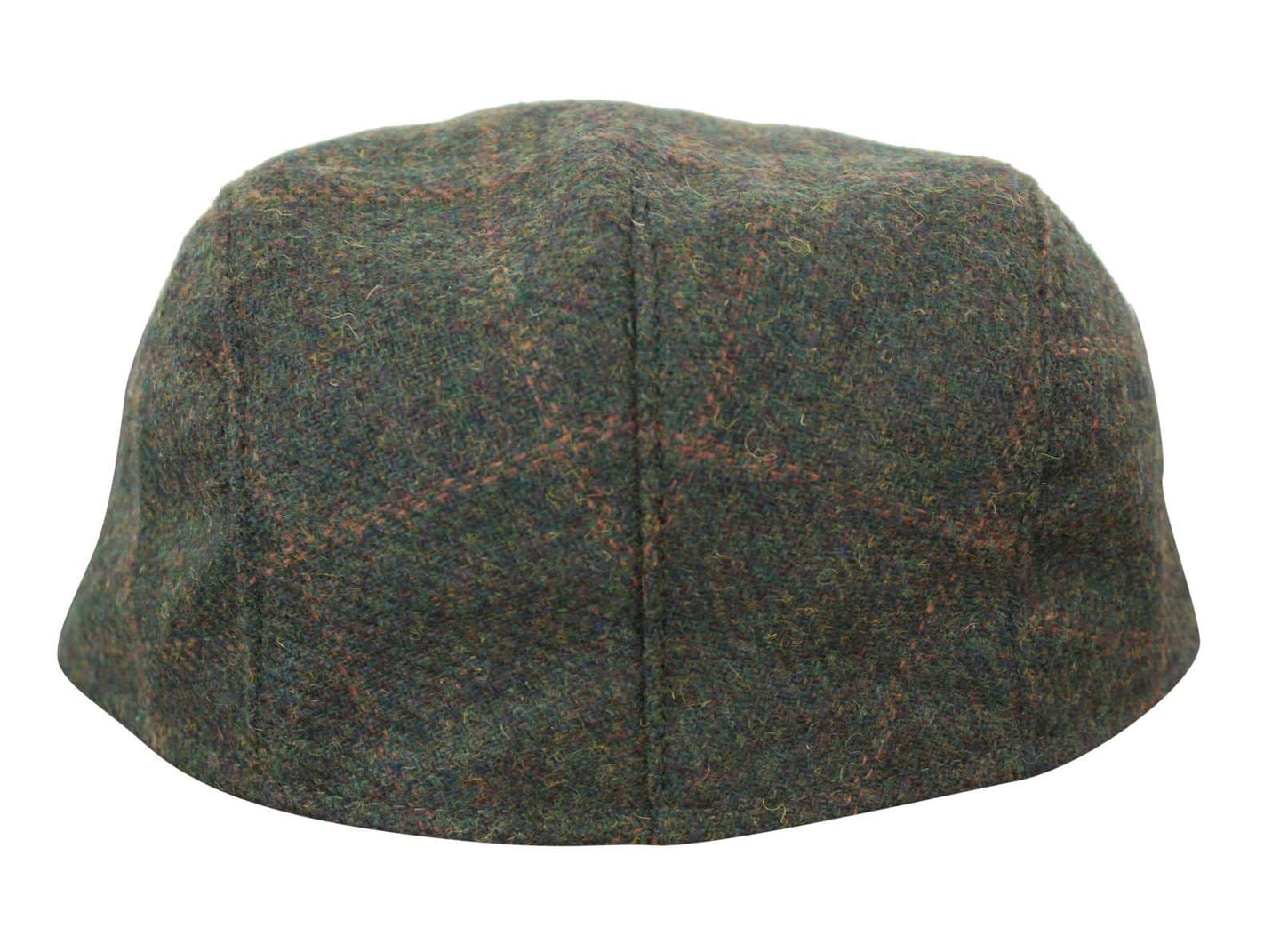 Cavani Kempson Flat Cap - Miesten tweed-villaruutuinen vaarinhattu Vintage - Oliivinvihreä/Tummansininen