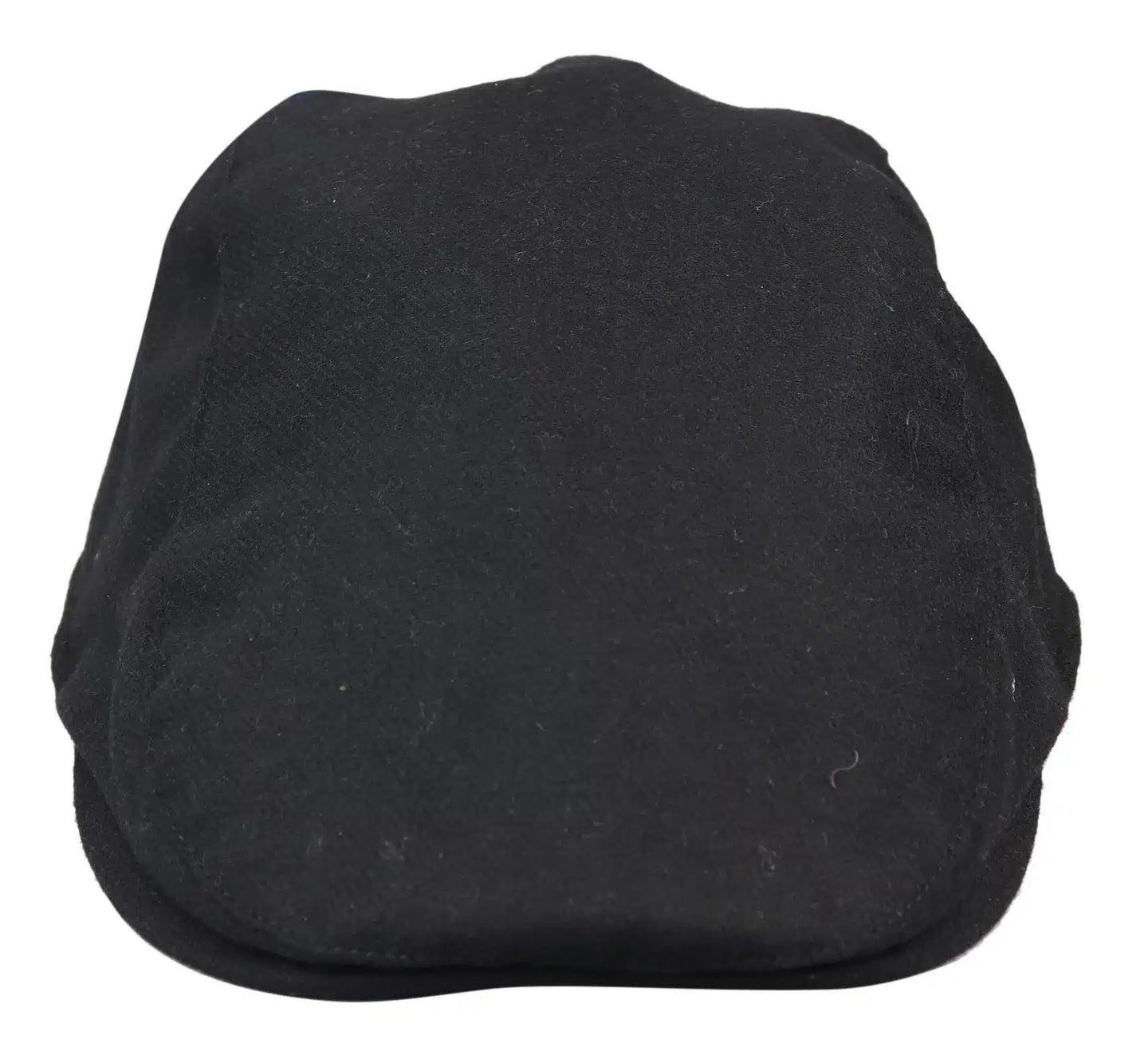 Miesten Grandad Baker -litteä musta lippis, 8-paneelinen tweed-kangas, vintage-klassinen, tyylikäs rento 1920-luku