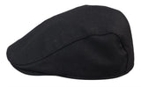 Miesten Grandad Baker -litteä musta lippis, 8-paneelinen tweed-kangas, vintage-klassinen, tyylikäs rento 1920-luku