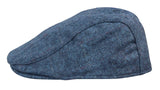 Miesten Grandad Baker -lippalakki, sininen, 8-paneelinen, tweed-kuvio, klassinen, rento 1920-luku