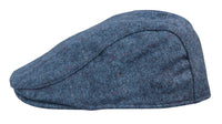 Miesten Grandad Baker -lippalakki, sininen, 8-paneelinen, tweed-kuvio, klassinen, rento 1920-luku