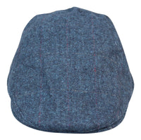 Miesten Grandad Baker -lippalakki, sininen, 8-paneelinen, tweed-kuvio, klassinen, rento 1920-luku