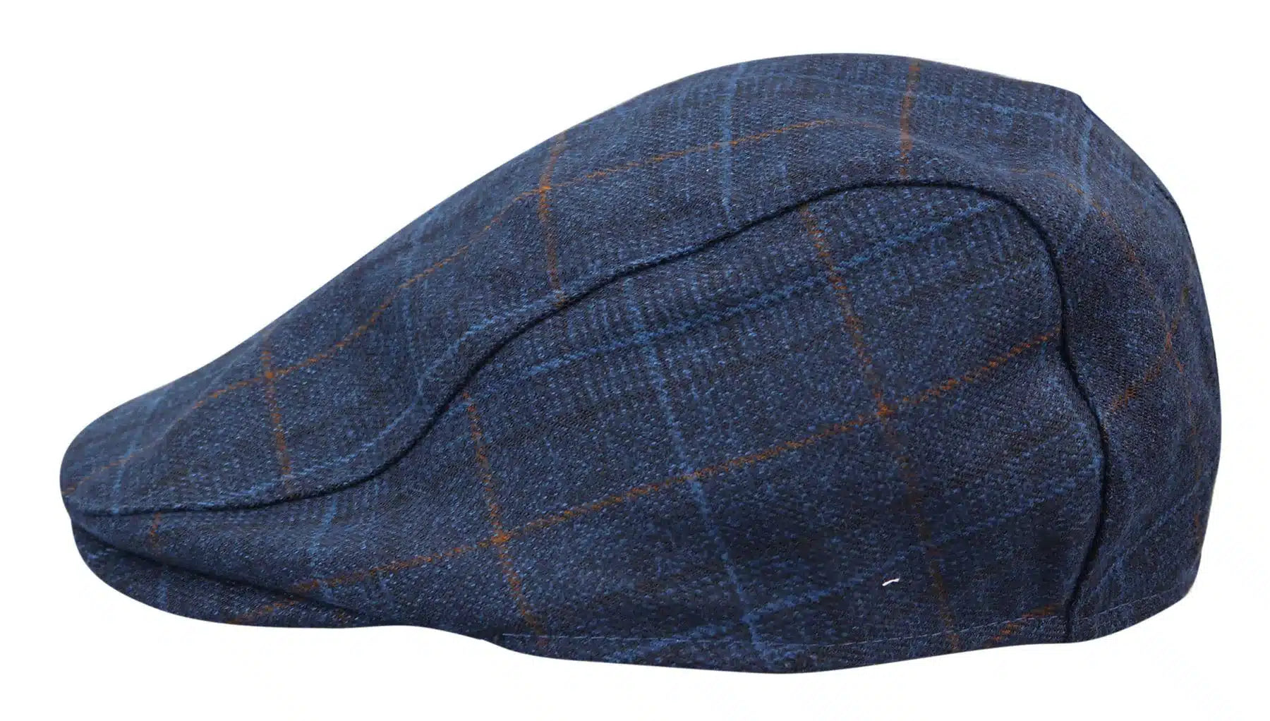 Miesten Grandad Baker -litteä laivastonsininen lippis, 8-paneelinen tweed-kangas, vintage-klassinen, tyylikäs rento 1920-luku