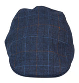 Miesten Grandad Baker -litteä laivastonsininen lippis, 8-paneelinen tweed-kangas, vintage-klassinen, tyylikäs rento 1920-luku