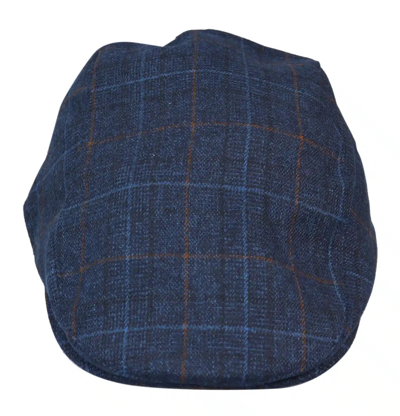 Miesten Grandad Baker -litteä laivastonsininen lippis, 8-paneelinen tweed-kangas, vintage-klassinen, tyylikäs rento 1920-luku