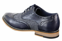 Cavani Horatio - Miesten tweed- ja nahkaiset Oxford-kengät