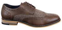 Cavani Horatio - Miesten tweed- ja nahkaiset Oxford-kengät
