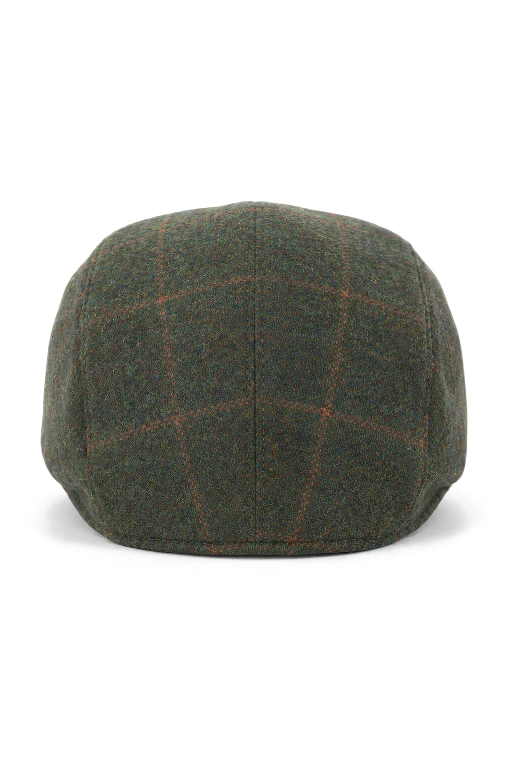Cavani Kempson Flat Cap - Miesten tweed-villaruutuinen vaarinhattu Vintage - Oliivinvihreä/Tummansininen