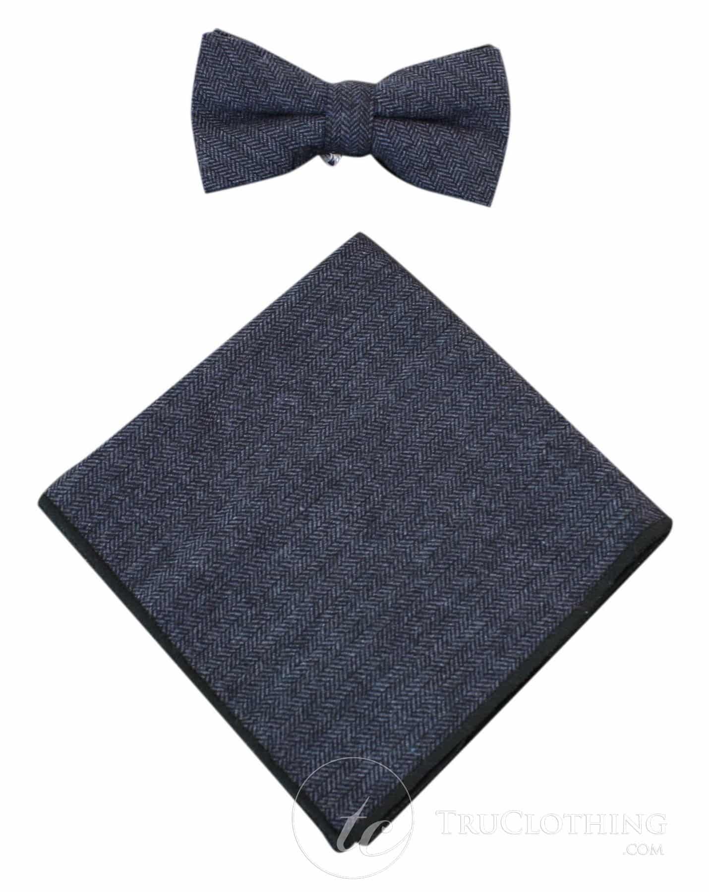 Cavani Martez - Miesten kalanruotokuvioinen tweed-ruutuinen rusetti, retro ja vintage, klassinen Peaky Blinder -nenäliina