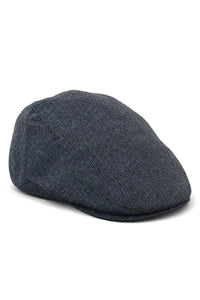 Cavani Martez -hattu - miesten vaarinhattu, tummansininen, litteä lippis, kalanruotokuvioinen, vintage retro Del Boy, klassinen Gatsby, Peaky Blinders