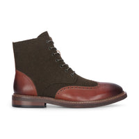 Clifford - Miesten khakinruskeat brogue-nahkanilkkurit