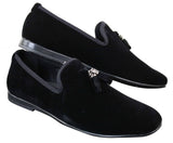 Elong dd0019 - Miesten samettiset slip-on-mokkanahkaiset hapsulliset ajokengät, loaferit, tyylikkäät rento-oloasut, viininpunaiset