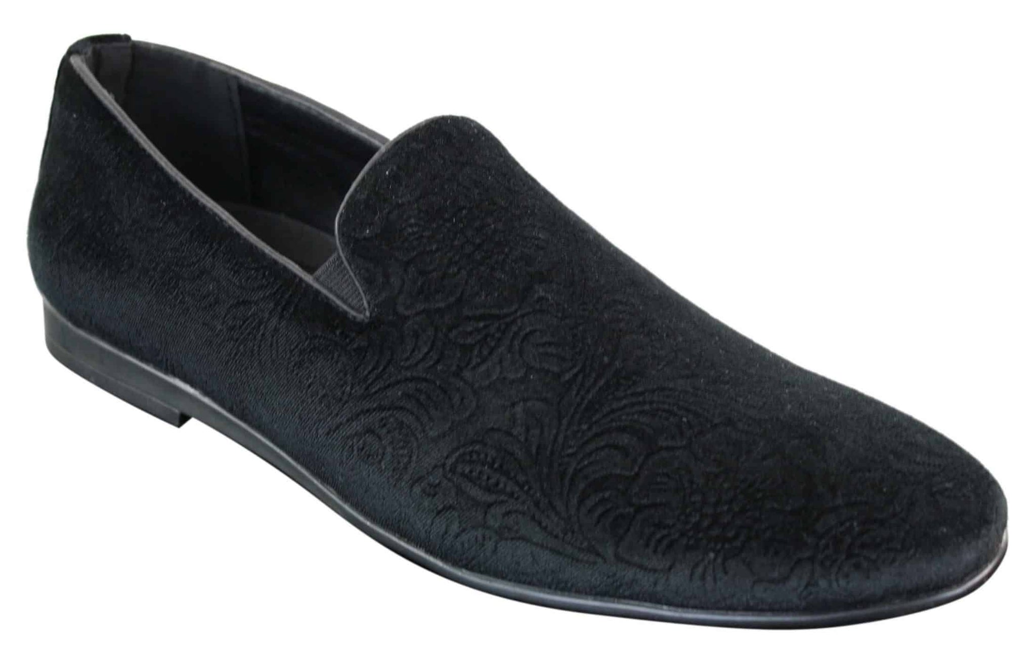 Elong DD0083 - Miesten samettiset paisley-kuvioiset autokengät, loaferit, tyylikkäät rentoa vauhtia, viininpunaiset, mustat