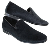 Elong DD0083 - Miesten samettiset paisley-kuvioiset autokengät, loaferit, tyylikkäät rentoa vauhtia, viininpunaiset, mustat