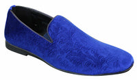 Elong DD0083 - Miesten samettiset paisley-kuvioiset autokengät, loaferit, tyylikkäät rentoa vauhtia, viininpunaiset, mustat