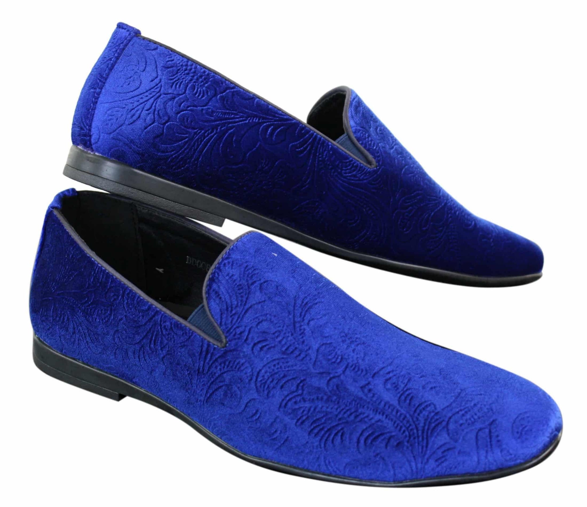 Elong DD0083 - Miesten samettiset paisley-kuvioiset autokengät, loaferit, tyylikkäät rentoa vauhtia, viininpunaiset, mustat
