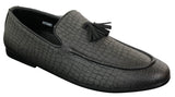 Elong DD0085 - Miesten käärmeenmuotoiset krokotiilinnahkaiset PU-loaferit, tupsuilla ja mukavuudella varustetut ajokengät, vintage-tyyliin