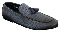 Elong DD0085 - Miesten käärmeenmuotoiset krokotiilinnahkaiset PU-loaferit, tupsuilla ja mukavuudella varustetut ajokengät, vintage-tyyliin