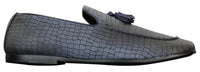Elong DD0085 - Miesten käärmeenmuotoiset krokotiilinnahkaiset PU-loaferit, tupsuilla ja mukavuudella varustetut ajokengät, vintage-tyyliin