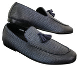 Elong DD0085 - Miesten käärmeenmuotoiset krokotiilinnahkaiset PU-loaferit, tupsuilla ja mukavuudella varustetut ajokengät, vintage-tyyliin