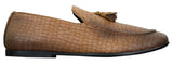 Elong DD0085 - Miesten käärmeenmuotoiset krokotiilinnahkaiset PU-loaferit, tupsuilla ja mukavuudella varustetut ajokengät, vintage-tyyliin