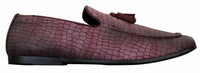 Elong DD0085 - Miesten käärmeenmuotoiset krokotiilinnahkaiset PU-loaferit, tupsuilla ja mukavuudella varustetut ajokengät, vintage-tyyliin