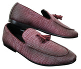 Elong DD0085 - Miesten käärmeenmuotoiset krokotiilinnahkaiset PU-loaferit, tupsuilla ja mukavuudella varustetut ajokengät, vintage-tyyliin