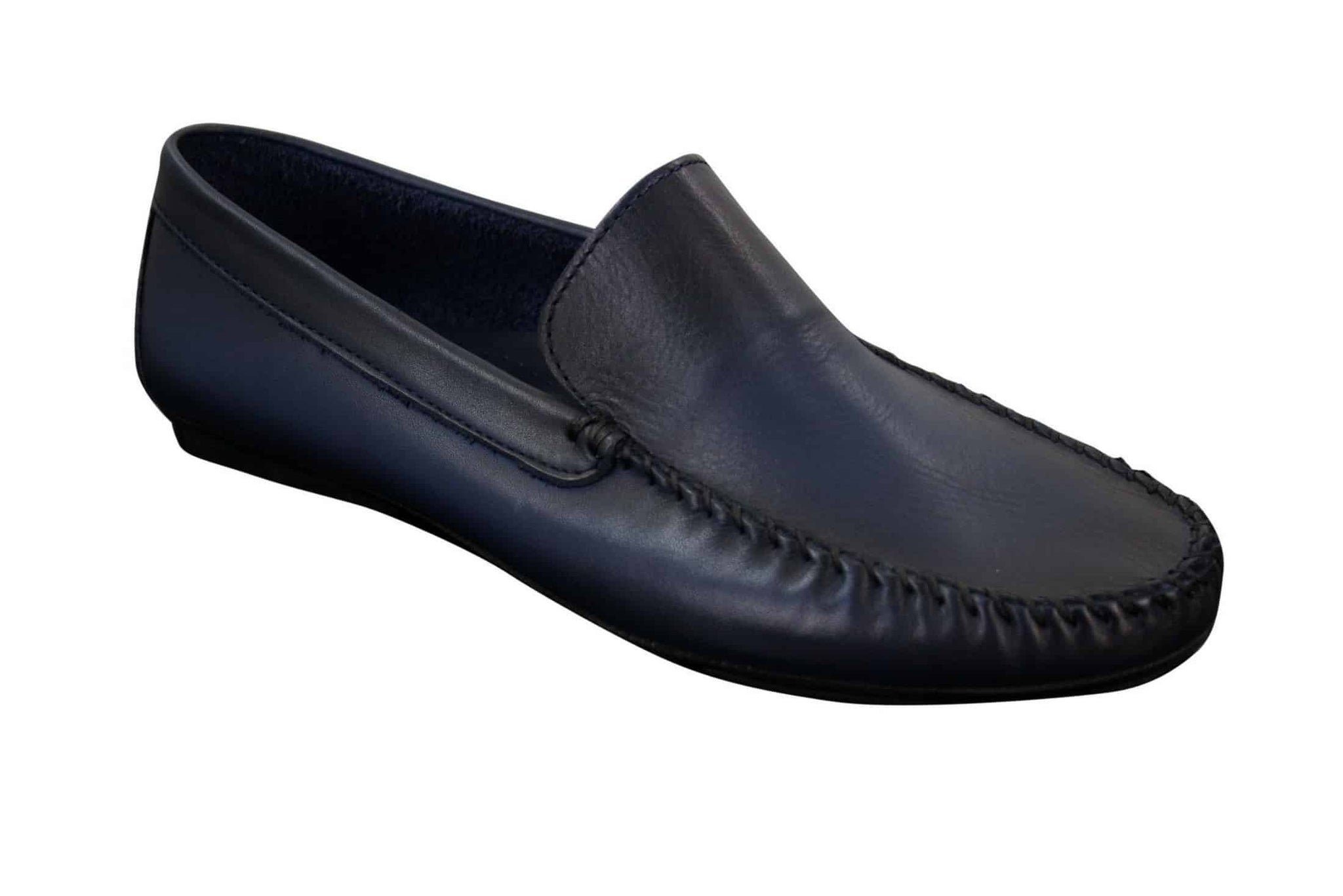 Miesten aidosta nahasta valmistetut slip-on-loaferit, tyylikkäät rento kengät, vintage-retro