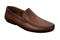 Miesten aidosta nahasta valmistetut slip-on-loaferit, tyylikkäät rento kengät, vintage-retro
