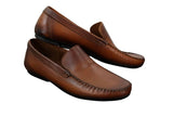 Miesten aidosta nahasta valmistetut slip-on-loaferit, tyylikkäät rento kengät, vintage-retro