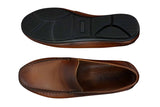 Miesten aidosta nahasta valmistetut slip-on-loaferit, tyylikkäät rento kengät, vintage-retro