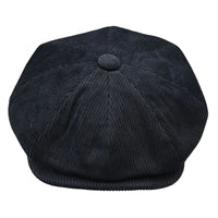 Miesten 8-paneelinen Razor Baker -poikien hattu, samettihuopa, newsboy-lippalakit