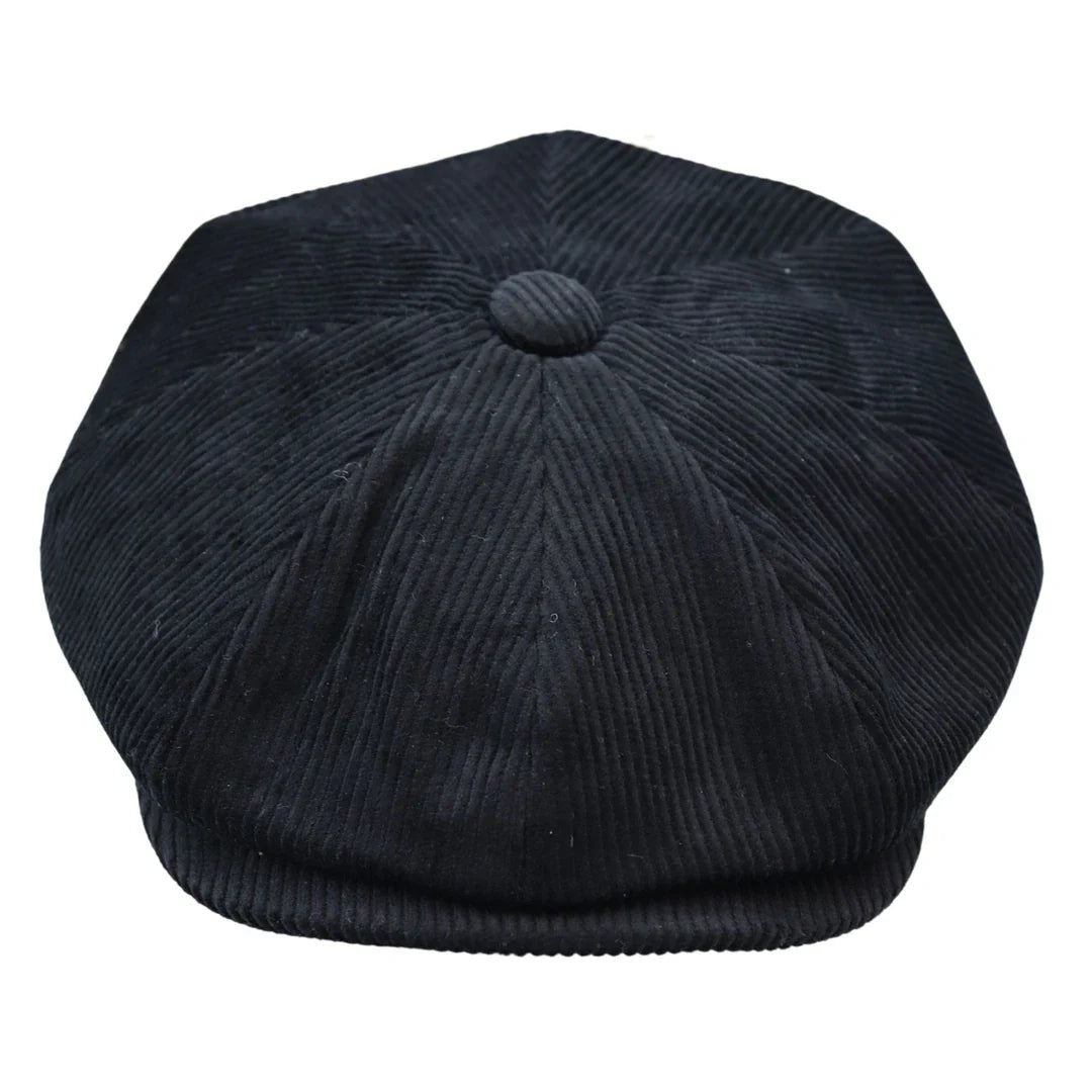Miesten 8-paneelinen Razor Baker -poikien hattu, samettihuopa, newsboy-lippalakit