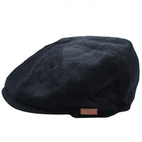 Miesten 8-paneelinen Razor Baker -poikien hattu, samettihuopa, newsboy-lippalakit