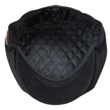 Miesten 8-paneelinen Razor Baker -poikien hattu, samettihuopa, newsboy-lippalakit