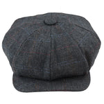 Miesten 8-paneelinen Razor Baker -pipoikien hattu, villatweed-blinders, Newsboy-litteä lippis