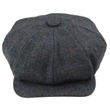 Miesten 8-paneelinen Razor Baker -pipoikien hattu, villatweed-blinders, Newsboy-litteä lippis