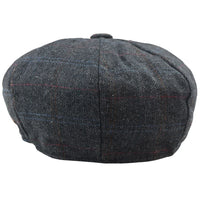 Miesten 8-paneelinen Razor Baker -pipoikien hattu, villatweed-blinders, Newsboy-litteä lippis