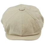 Miesten 8-paneelinen kesäinen beige leipurihattu, puuvillaiset blinders-newsboy-lippalakki, Shelby