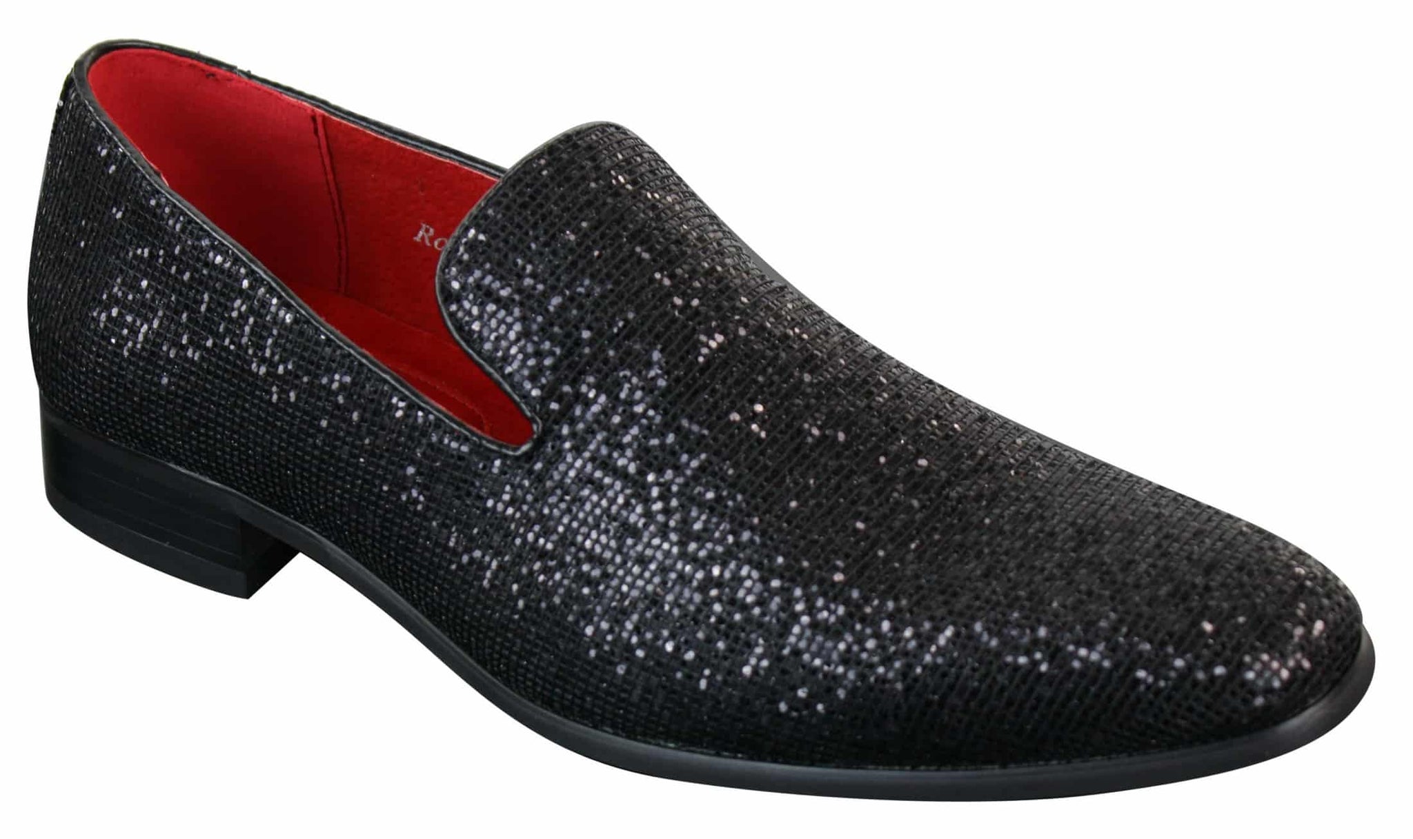 Rossellini Eastend miesten kiiltävät slip-on-kengät glitterillä, juhlalliset, kiiltonahkaiset