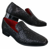 Rossellini Eastend miesten kiiltävät slip-on-kengät glitterillä, juhlalliset, kiiltonahkaiset