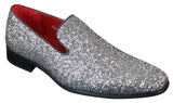 Rossellini Eastend miesten kiiltävät slip-on-kengät glitterillä, juhlalliset, kiiltonahkaiset